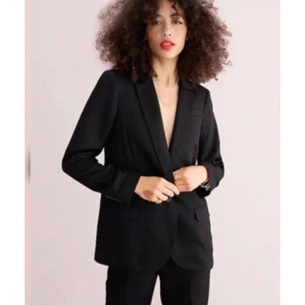 J. Crew Alfie Black Blazer Jacket Womens Size 4 ES
